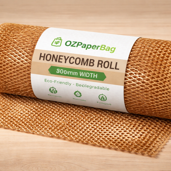 Honey comb Kraft Paper Roll Brown 380mm x 250m  x 80gsm
