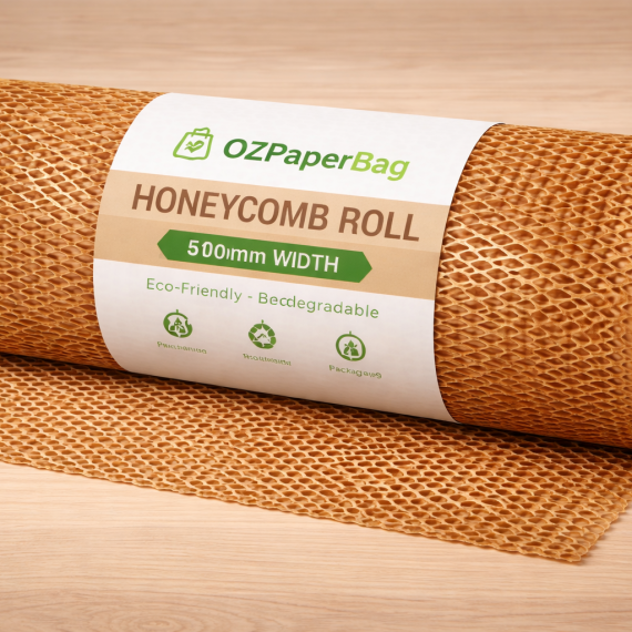 Honey comb Kraft Paper Wrap Roll 510mm x 100m