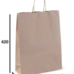 Large Uber Kraft Carry Bag