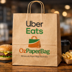Uber Kraft Paper Carry Bag Melbourne